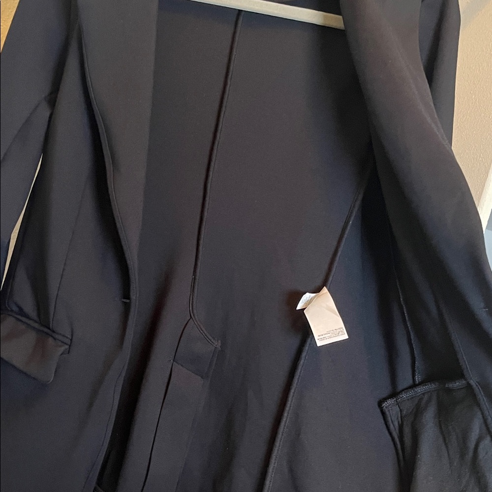 Banana Republic Long & Lean stretch Ponte Black Single-Button Blazer Medium - Picture 12 of 12